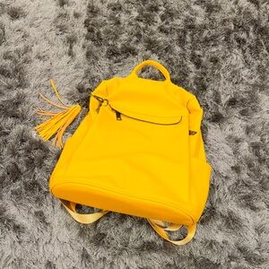 Yellow Women’s Backpack Tote - Stylish Everyday Bag
